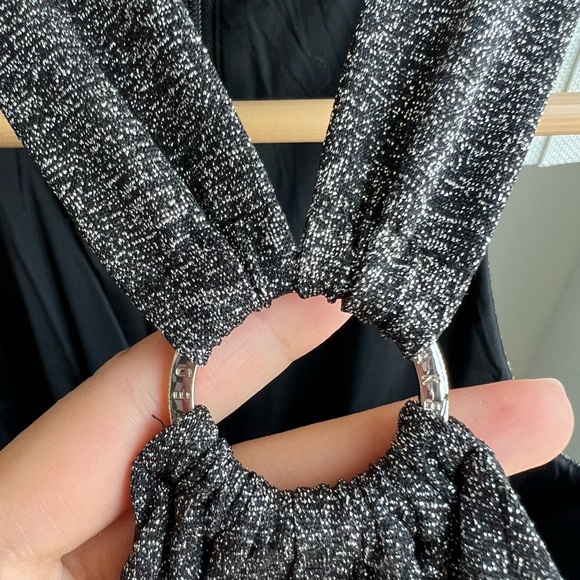 Ted Baker Shimmery silver gown size small - Picture 7 of 9